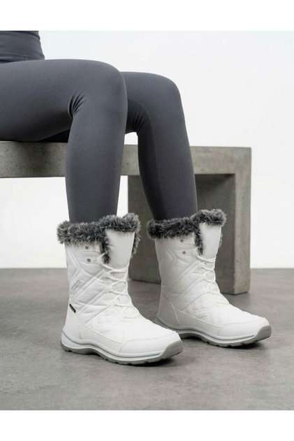 Women's White Waterproof Orthopedic Non-Slip Sole Warm Daily Boots