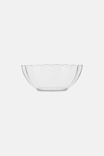 Glass Bowl Bella 1 L - Durable Heat-Resistant Serving & Mixing Bowl, Transparent