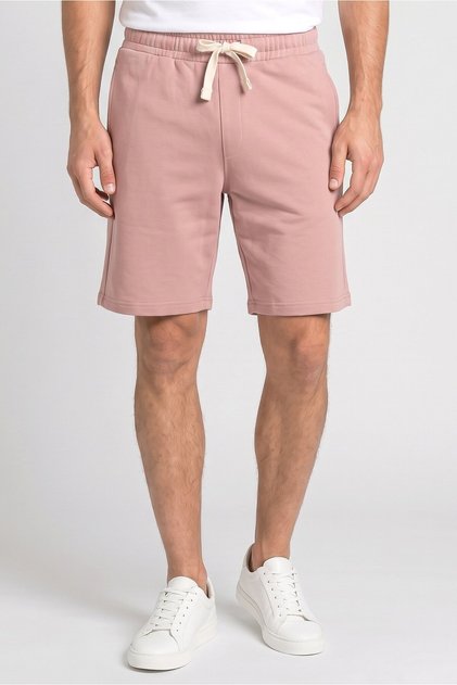 Men Plain Basic Short, Pink