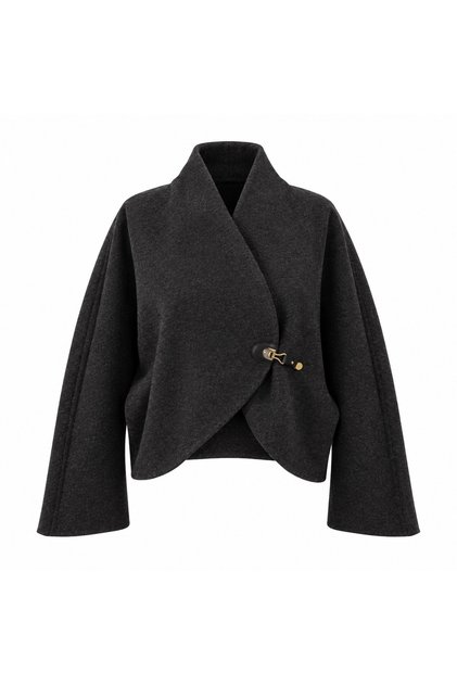 Delia Kaşe Bat Sleeve Jacket