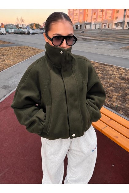 Strvd Model Zipper Soft Textured Puffer Jacket