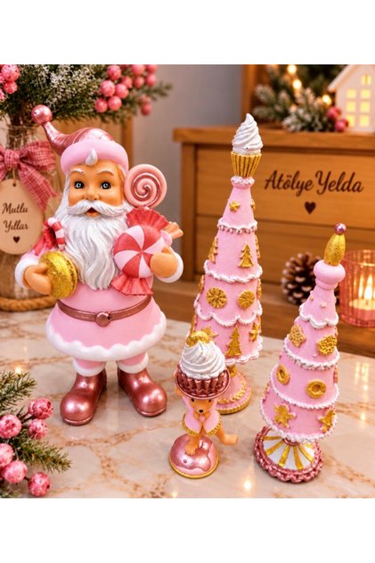 Noel Baba Pink Set