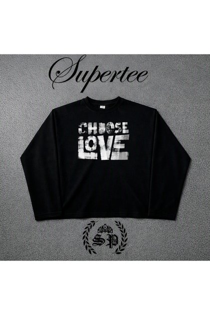 Harajuka Y2K Long Sleeve Long-Sleeved Trend Printed T-Shirt Series Vintage Supertee Studio Design