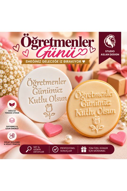 Teachers' Day Sugarcraft Printing Mold – Happy Teachers' Day on November 24 Cookie Cupcake Decoration