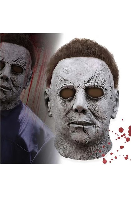 Michael Myers Mask, Scary Halloween Masks, Michael Myers Costume Prop, Latex Halloween Mask for Adults, Cosplay Mask