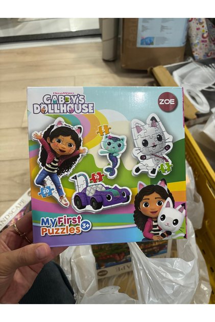Gabby’S Dollhouse My First Puzzles – Educational Puzzle Set for Children Ages 3+ (Set of 4)