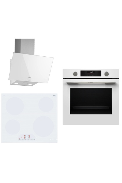 Elektrikli Ocaklı Beyaz 3 lü Ankastre Set 677 ( HUA736EV0T - PKE612FA2E - DWK63PJ20T )