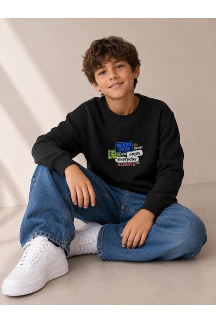Boys Front and Back Graphic Sweatshirt