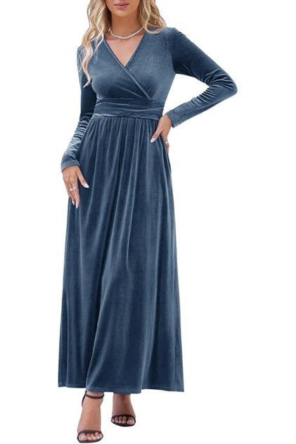 Women's Long Dress Summer Chic and Elegant Maxi Casual Dress with Pockets