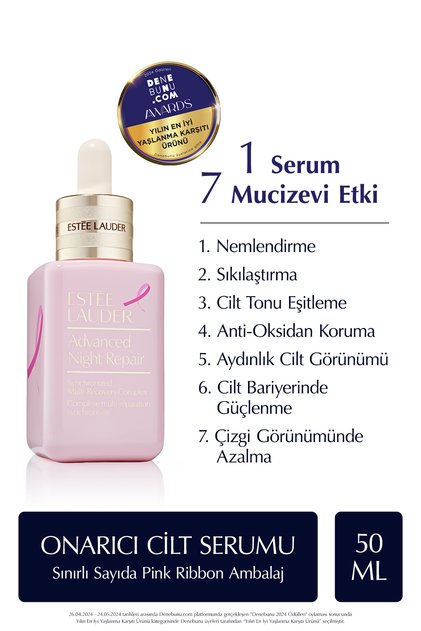 Advanced Night Repair Onarıcı Gece Serumu 50ml - Sınırlı Sayıda Pink Ribbon Özel Ambalaj