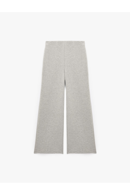 Elastic Waist Modal Fabric Wide Leg Trousers