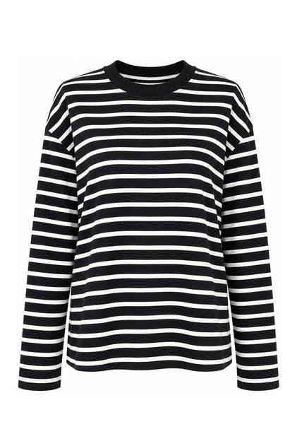 Striped Oversize Basic Blouse