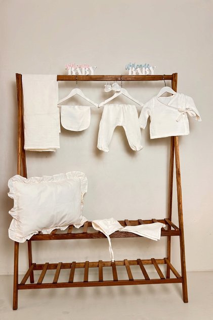 Set of 7 Summer-Spring Muslin Hospital Gowns, 100% Cotton