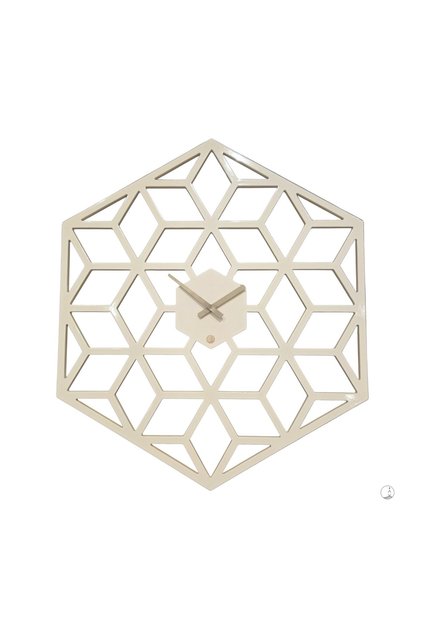 ساعة نسيج ساعة خشبية هندسية جدارية Art Wall Clock