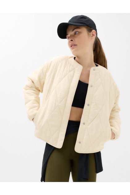 Goodmove Stormwear™ Kapitone Yakasız Kadın Ceket