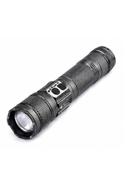 Lanterna LED profesională COBA CB G910 Zoom telescopic 5 culori de lumină corp din aluminiu
