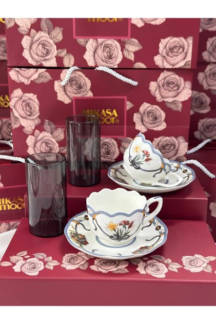 Turkish Coffee Cup Sole Bauquet for 2 People 6 Pieces