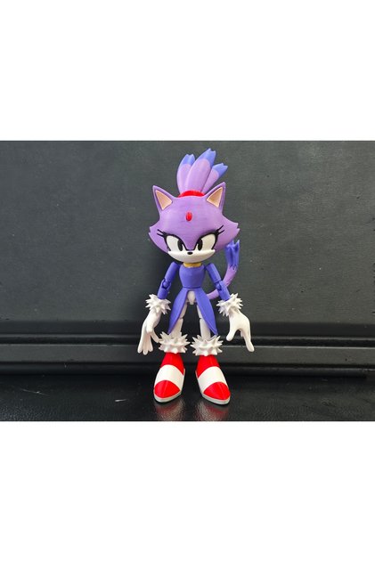 Sonic the Hedgehog Blaze the Cat Hareketli Figür - Oyun Oyuncağı (22 cm)