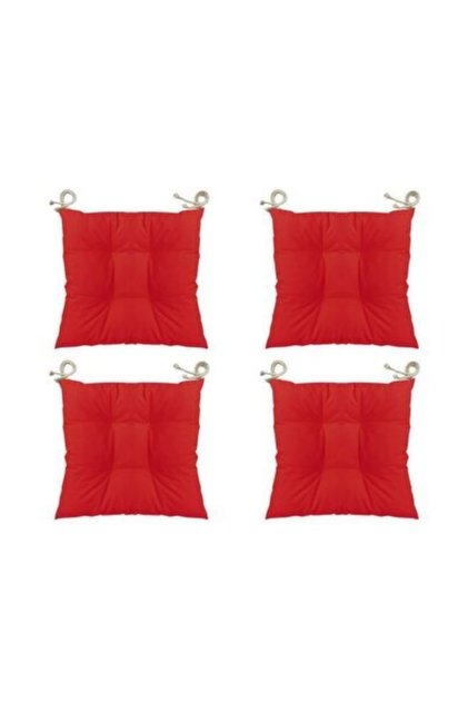 4-Piece Combination Fluffy Square Chair Cushion 40 X 40 Cm
