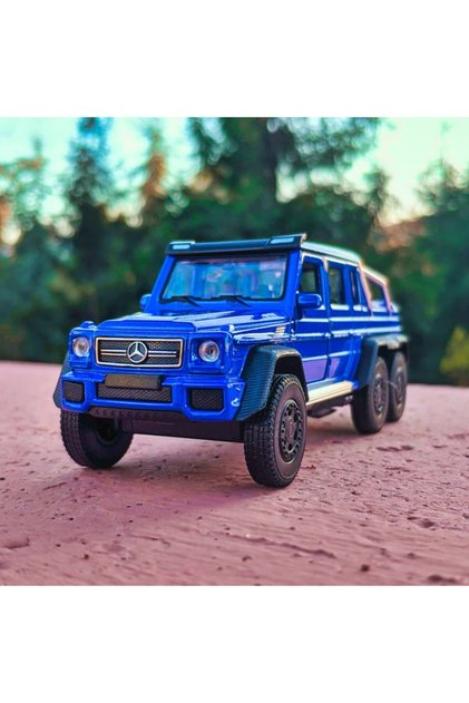 G63 Amg 6X6 Collection Metal Car 12cm Luxury Off-Road Car Blue