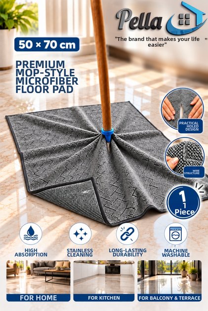 Premium Mopa Transforming Floor Cloth 50X70 cm – Mop Compatible (1 Piece)