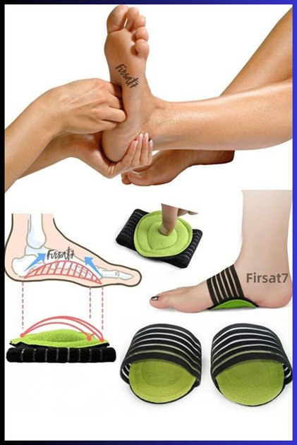 Foot Gap Support Pad Strutz Flexible 1 Pair Support Pad for Flat Feet