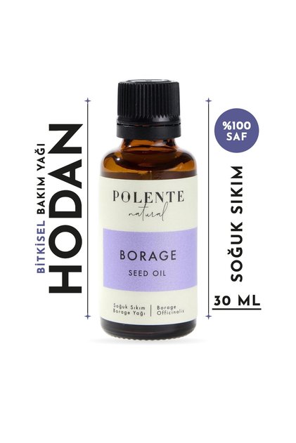Borage (Hodan) Yağı - %100 Saf, Soğuk Sıkım (30 ml)