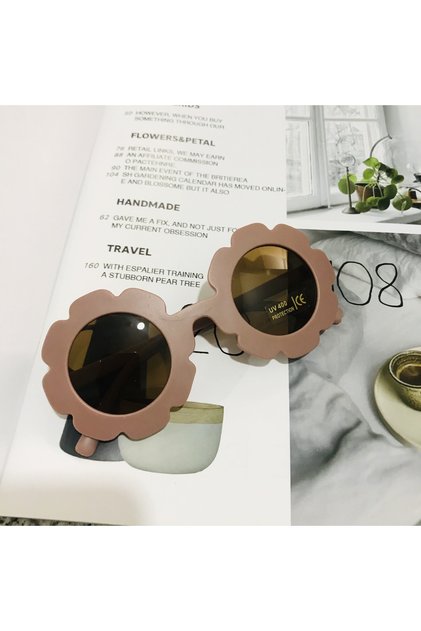 Deep powder 2023 new cute children's frosted glasses color series baby sunglasses