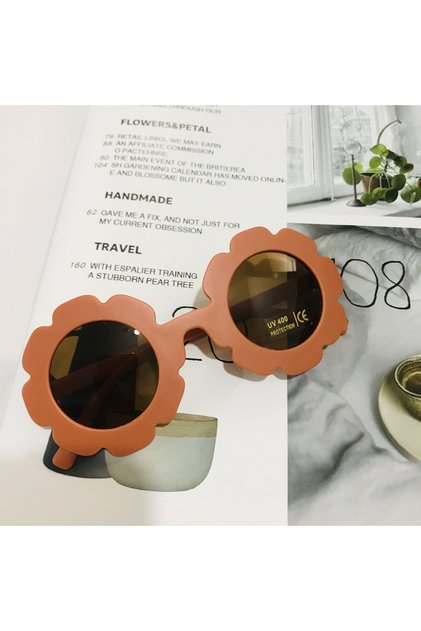 orange 2023 new cute children's frosted glasses color series baby sunglasses