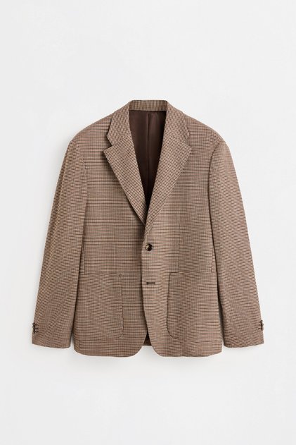ERKEK Kazayağı regular fit blazer