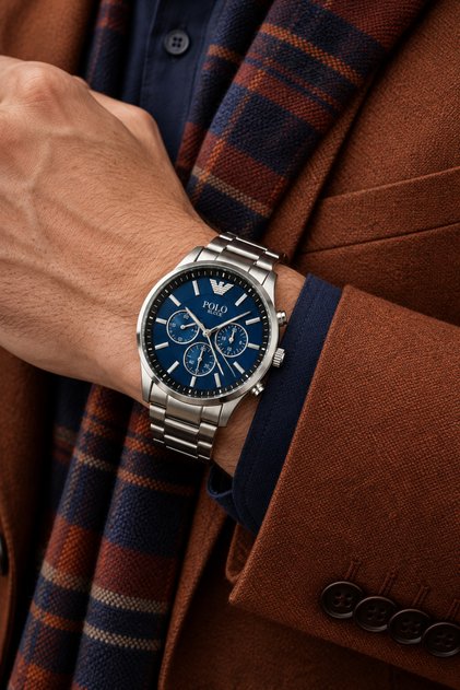 Spolo Brand Men's Sports Wristwatch and Bracelet Gift