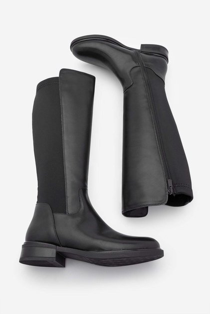 Women's Daily Boots Elastic Stretch Knee High Enpar Black