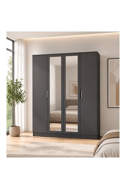 180 Cm Antrasit Thin Gardirop