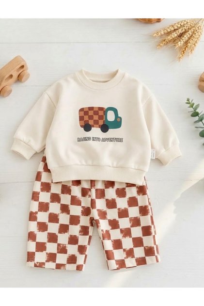 Adventure Premium %100 Pamuklu Unisex Bebek/Çocuk Takımı