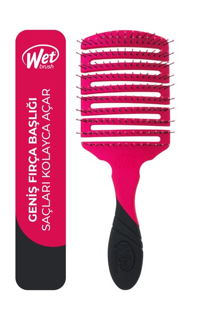 Pro Flex Dry Paddle Detangler Detangling Wide Hair Brush Pink