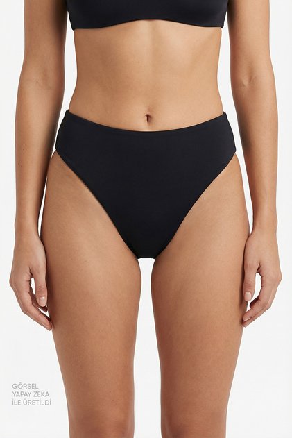 Siyah Minimal Slip Bikini Altı