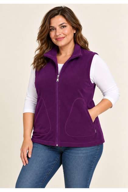 Fleece Zippered Vest