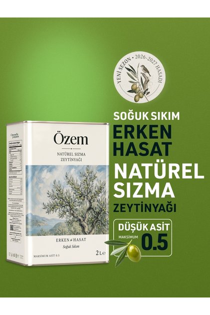 Erken Hasat Natürel Sızma Zeytinyağı 2 Lt