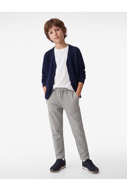 Basic Sweatpants with Elastic Waist and Pockets