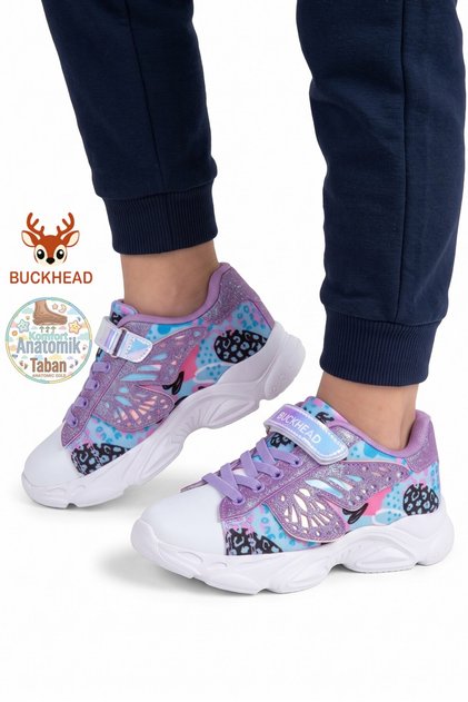 Girl's Purple Wings Flex Foam Memory Insole Casual Shoes Buck4375-Bh025
