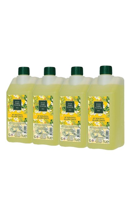 Klasik Limon Kolonyası Yedek Şişe 1 Litre X 4 Adet