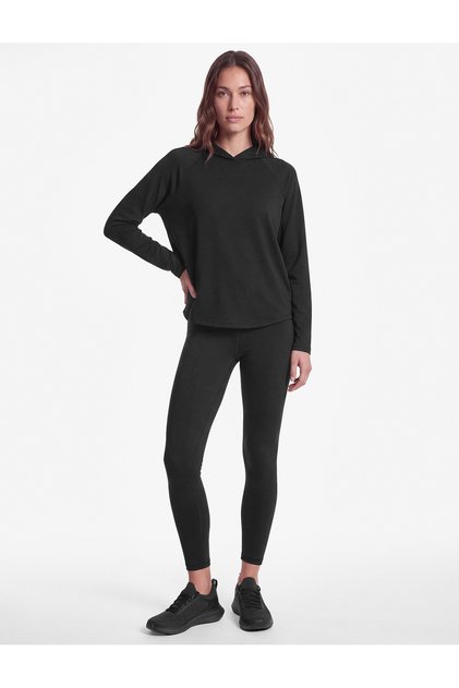 Uzun Kollu Kapüşonlu Oversize Spor Sweatshirt