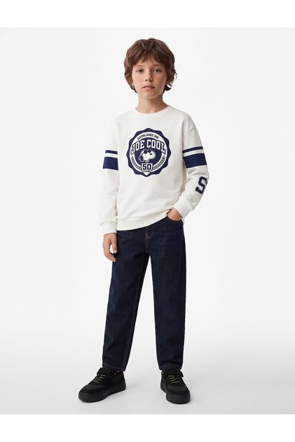 Snoopy Printed Long Sleeve Crew Neck Licensed Sweatshirt