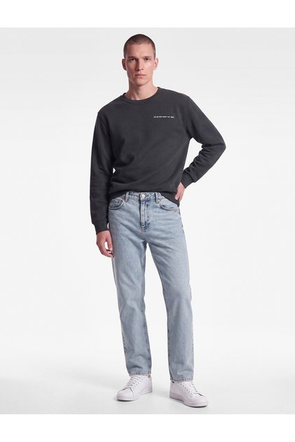 Cotton Regular Waist Pocket Straight Fit Jeans - Mark Jean