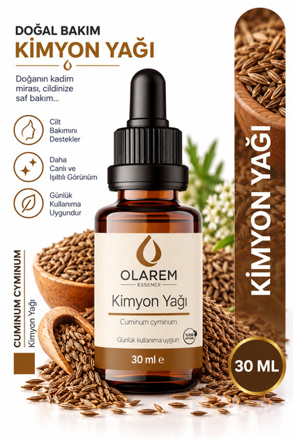 Cumin Oil (Cumin Oil) Solid Oil 30 ml Glass Bottle with Dropper