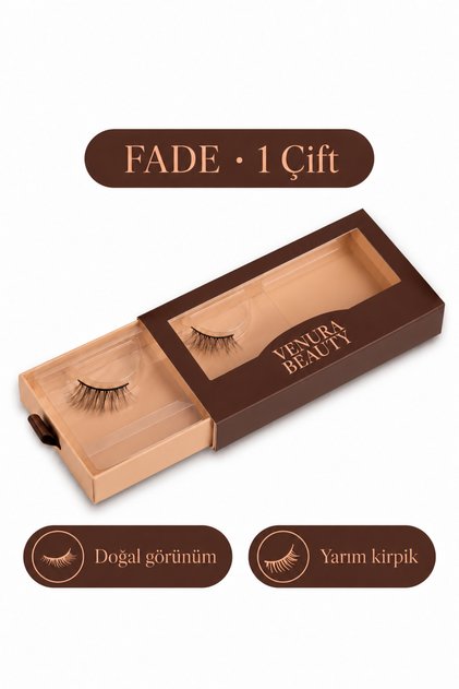 FADE Yarım Takma Kirpik | Doğal Görünüm, Hafif, İnce Bantlı