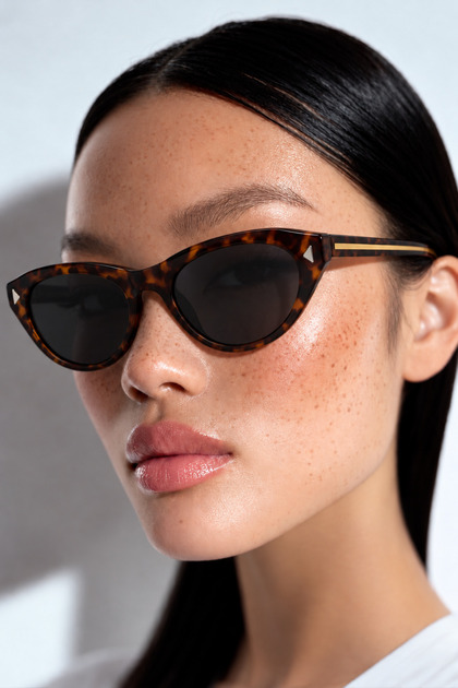 Prevalla Leopard Black Uv400 Protected Women's Sunglasses