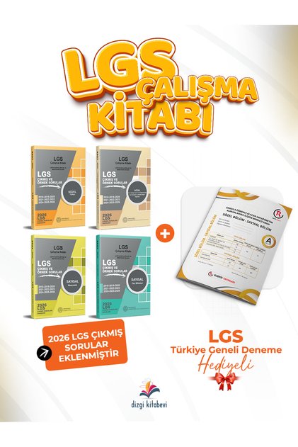 Dizgi Kitap 2027 8.Sınıf LGS Çıkmış Sorular ve MEB Örnek Soruları