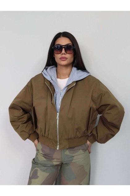 Hooded Bomber Jacket