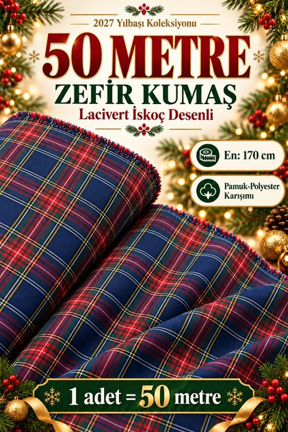 Christmas Scottish Plaid Woven Patterned Fabric Width 170cm